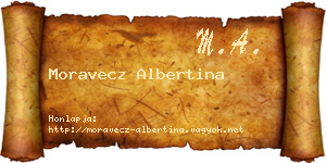 Moravecz Albertina névjegykártya